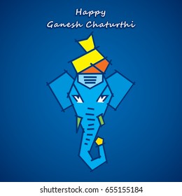 creative ganesha chaturthi or idol ganesha poster design 
