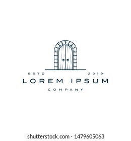 creative gate logo design vector template