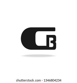 Creative GB monogram logo design for branding identity. vector image.