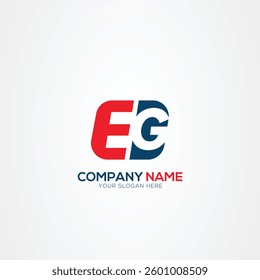 Creative EG GE logo Design Template Vector Graphic Branding Element