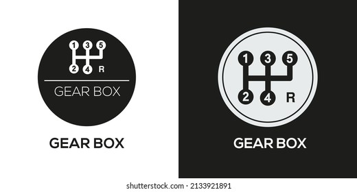 Creative (Gear box) Icon, Vector sign.