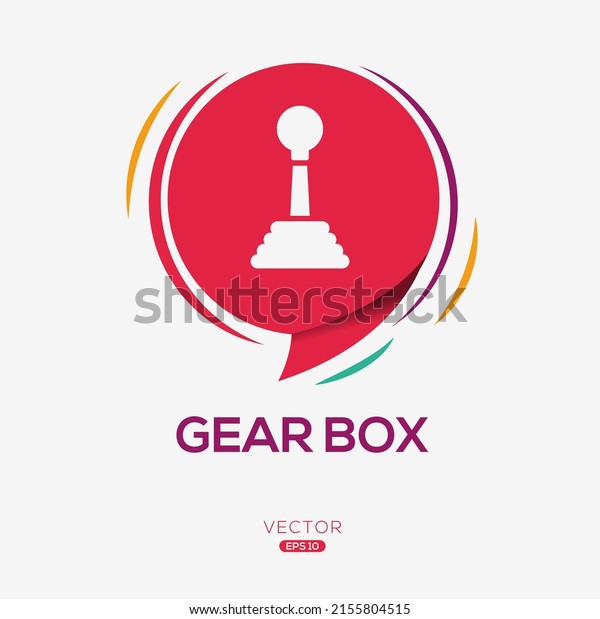 Creative (Gear box) Icon,\
Vector sign