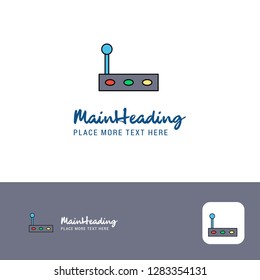 Creative Gear box Logo Design. Flat color Logo place for Tagline. Vector Illustration