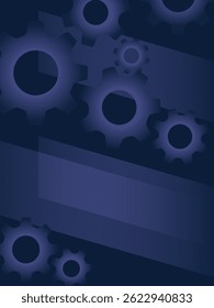 Creative gear business industrial material vector background