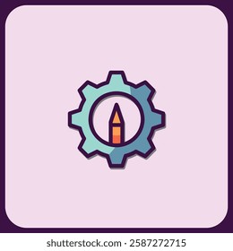 Creative Gear: Design and Innovation Icon