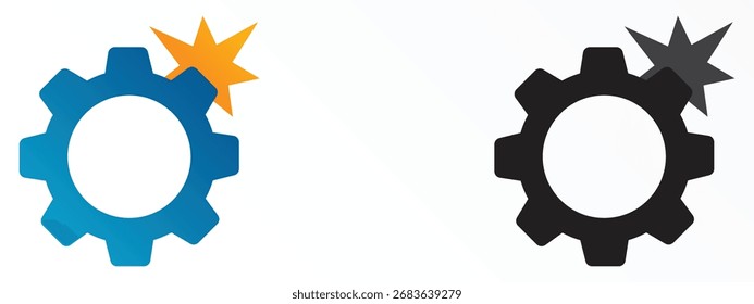 Creative Gear Innovation Logo für Technologie- und Engineering-Marken