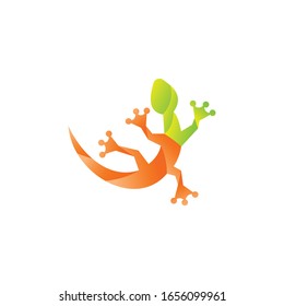 creativo Gecko ilustración vectorial, logotipo, icono de diseño de la plantilla.