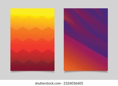 Kollektion abstrakter, geometrischer Cover