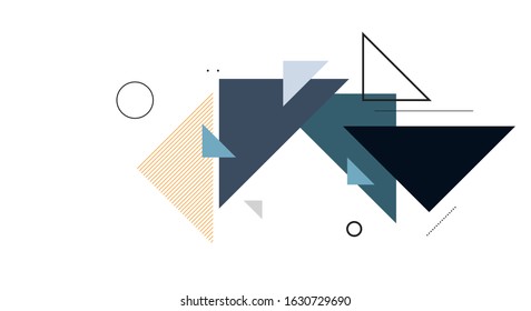 Creative geometric background. Abstract geometric triangles background. Simple geometric background. Template for poster, backdrop, book cover, brochure, and vector illustration.