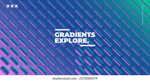 Creative geometric background with colorufl gradient. Vector illustration.