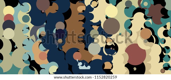 Creative Geometric Background Consisting Chaotically Scattered Stock Vector Royalty Free 1152820259