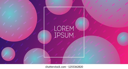 Creative geometric background. Dynamic shapes composition