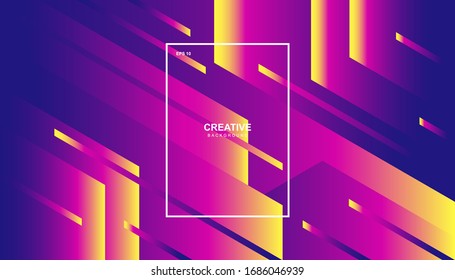 Creative geometric background. Trendy gradient shapes composition. Eps10 vector.