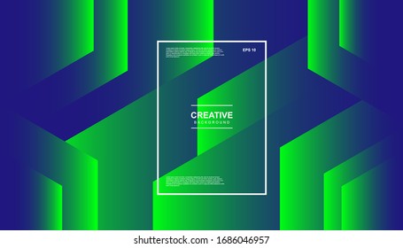 Creative geometric background. Trendy gradient shapes composition. Eps10 vector.