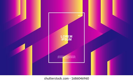  Fondo geométrico creativo. Composición de formas degradadas de diseño. Vector Eps10.