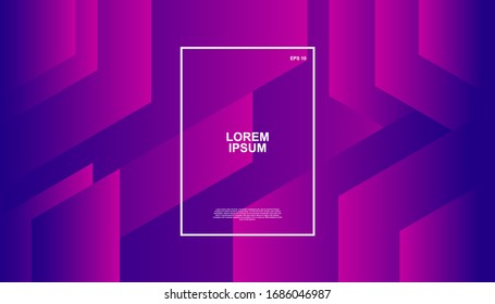 Creative geometric background. Trendy gradient shapes composition. Eps10 vector.