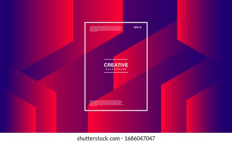 Creative geometric background. Trendy gradient shapes composition. Eps10 vector.