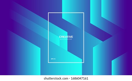 Creative geometric background. Trendy gradient shapes composition. Eps10 vector.