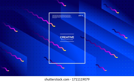 Creative geometric background. Trendy gradient shapes composition. Eps10 vector.