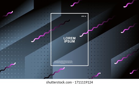 Creative geometric background. Trendy gradient shapes composition. Eps10 vector.