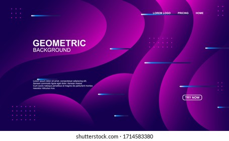 Creative geometric background. Trendy gradient shapes composition. Eps10 vector.