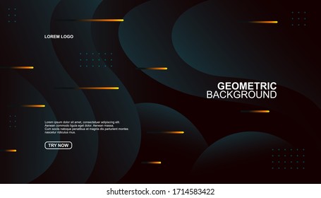 Kreativer geometrischer Hintergrund. Trendfarbene Formen Zusammensetzung. EPS10 Vektorillustration.