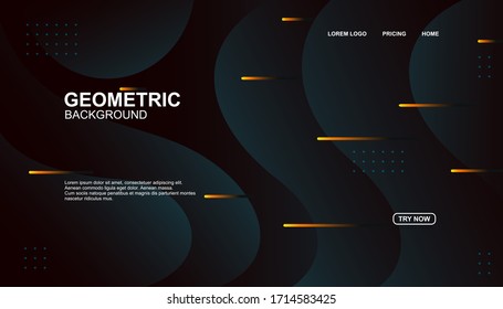 Creative geometric background. Trendy gradient shapes composition. Eps10 vector.