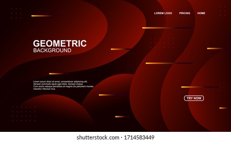 Creative geometric background. Trendy gradient shapes composition. Eps10 vector.