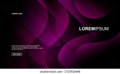 Creative geometric background. Trendy gradient shapes composition. Eps10 vector.