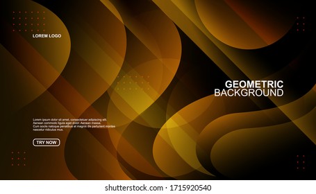 Creative geometric background. Trendy gradient shapes composition. Eps10 vector.