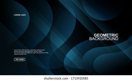 Creative geometric background. Trendy gradient shapes composition. Eps10 vector.