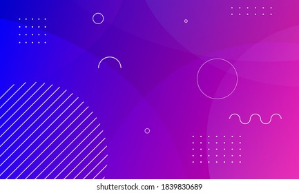 Creative geometric background. Trendy gradient shapes composition. Eps10 vector