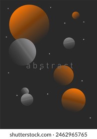 creative geometric background. Trendy gradient shape composition. Vector Eps.