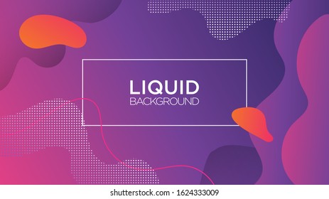 Creative Geometric Background, Wallpaper. Trendy Fluid, Liquid, Wavy, Wave Flow Gradient Shapes Composition. Design Graphic Vector EPS10.