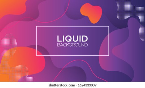 Creative Geometric Background, Wallpaper. Trendy Fluid, Liquid, Wavy, Wave Flow Gradient Shapes Composition. Design Graphic Vector EPS10.