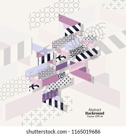 Creative geometric brochure correspondence. Title page. Book cover. Own style. Abstraction.
