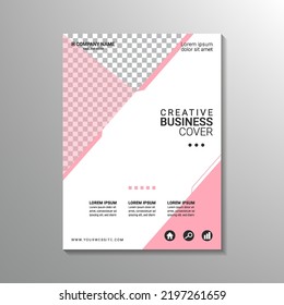 plantilla de cobertura de negocio geométrica creativa