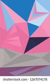 Creative geometric colorful background Geometry minimalistic artwork poster with figure. Abstract vector pattern design for web banner, business presentation