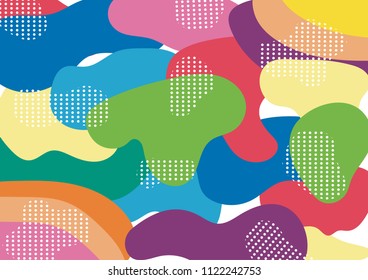 Creative geometric colorful background with patterns. Design for prints, borchure, posters, cards, etc. Vector illustration