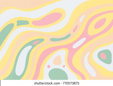 Creative geometric colorful background with patterns. Collage. Design for prints, posters, cards, etc. Vector.