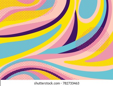 Creative geometric colorful background with patterns. Collage. Design for prints, posters, cards, etc. Vector.