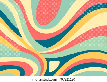 Creative geometric colorful background with patterns. Collage. Design for prints, posters, cards, etc. Vector.