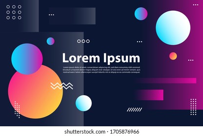 Creative geometric colorful bright background .