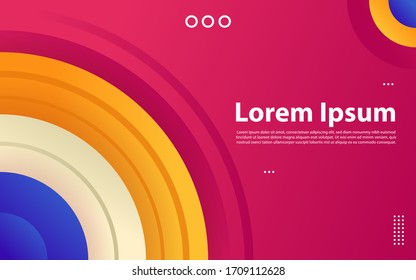 Creative geometric colorful bright background .