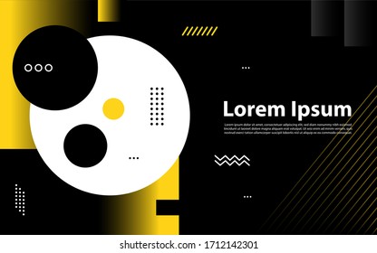 Creative geometric colorful bright background .