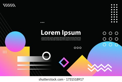 Creative geometric colorful bright background. Graphic design element