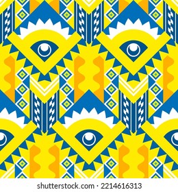 Creative geometric colorful bright background with patterns. Collage. Design for prints, posters, cards, etc. Vector.