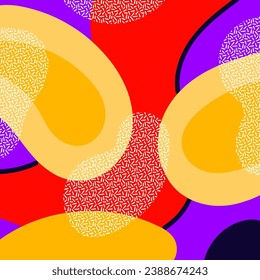 Creative geometric colorful bright background. pattern with abstract elements and dynamic shapes. Compositions of colored spots. Template for design