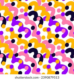 Creative geometric colorful bright background. pattern with abstract elements and dynamic shapes. Compositions of colored spots and waves. Template for design