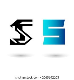 Creative Geometric Letter S Design